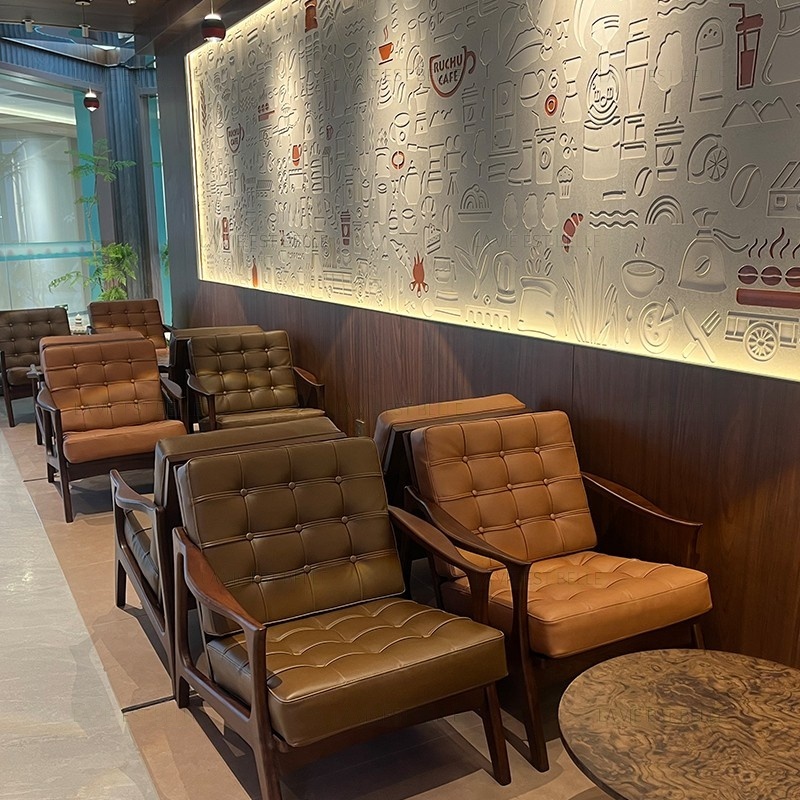 Outdoor Furniture Prices - โซฟาหนังไม้จริงทันสมัยราคาดีที่สุด สำหรับร้านกาแฟ ร้านอาหาร ใช้ในห้องนั่งเล่นกลางแจ้ง