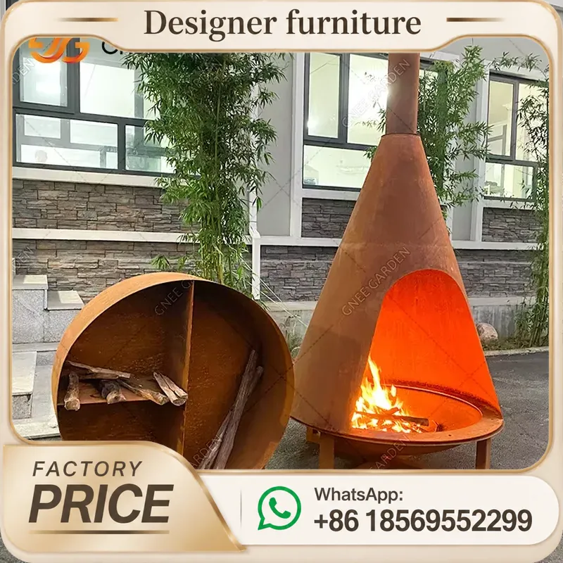 เตาเผาเม็ดไม้แบบพกพาพร้อมปล่อง - Outdoor Furniture Wooden บทวิจารณ์และราคา