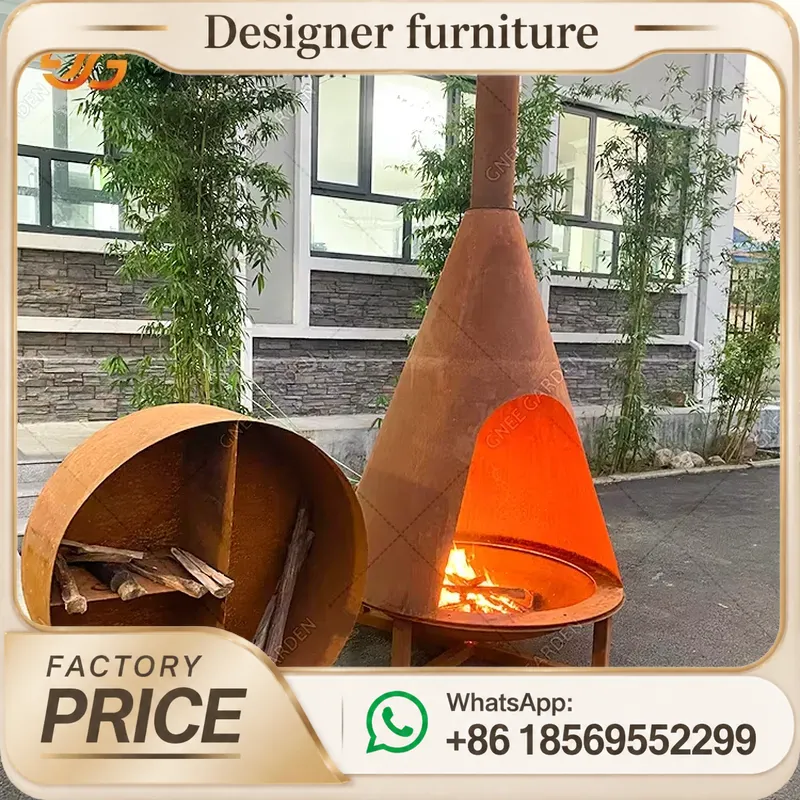 เตาเผาเม็ดไม้แบบพกพาพร้อมปล่อง - Outdoor Furniture Wooden บทวิจารณ์และราคา