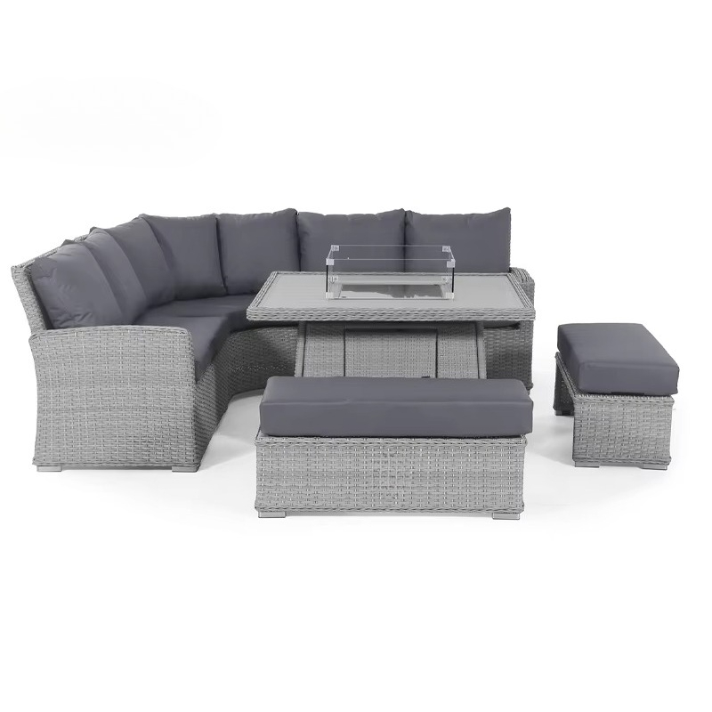 ชุดโซฟาสนามหญ้ากันน้ำ 4 ชิ้น ว - Outdoor Furniture Set With Fire Pit บทวิจารณ์และราคา