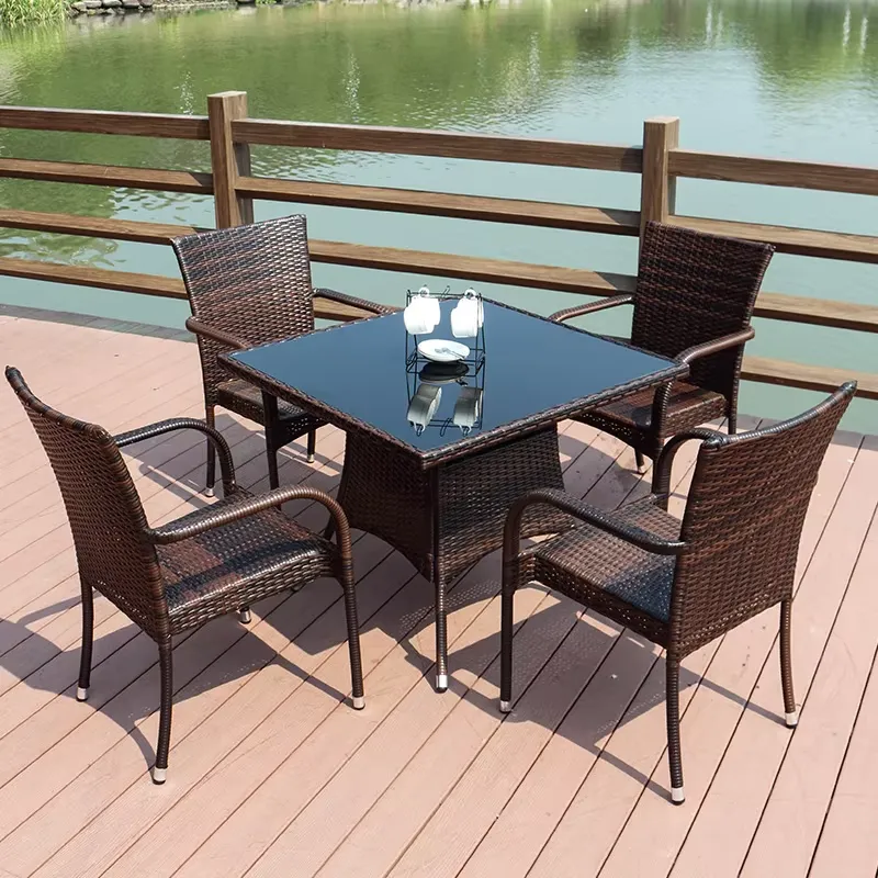 ชุดโต๊ะกาแฟหวายโลหะขนาดเล็กพร้ - Outdoor Furniture Prices บทวิจารณ์และราคา