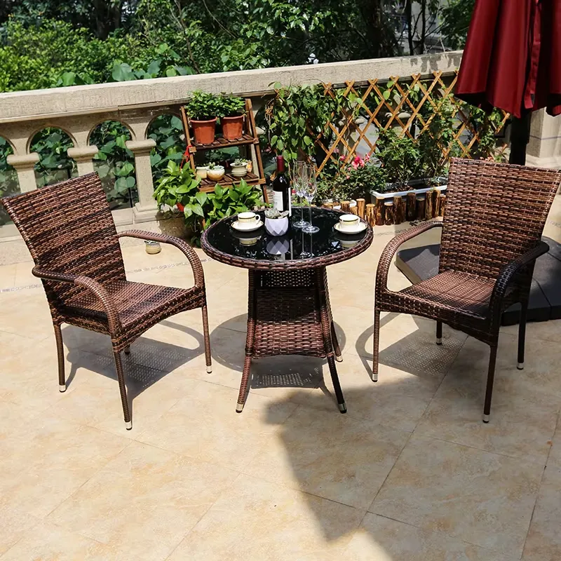 ชุดโต๊ะกาแฟหวายโลหะขนาดเล็กพร้ - Outdoor Furniture Prices บทวิจารณ์และราคา