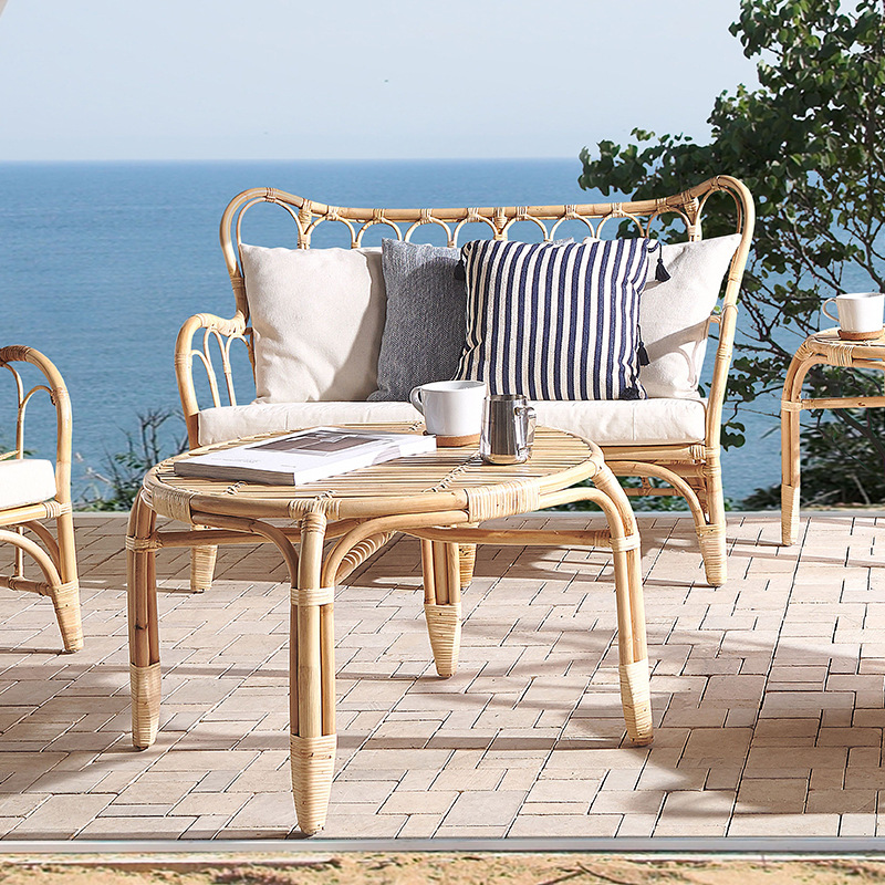 โซฟาหวายธรรมชาติ เก้าอี้หวายคู - Outdoor Furniture Indonesia บทวิจารณ์และราคา
