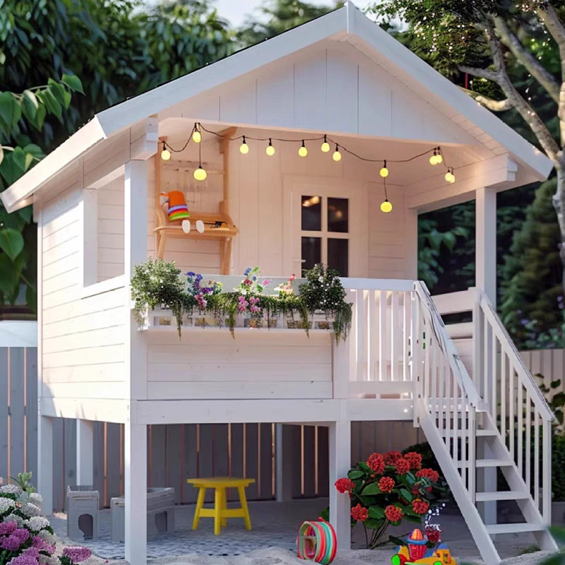 บ้านไม้สำหรับเด็กเล่นกลางแจ้ง  - Outdoor Furniture Wooden บทวิจารณ์และราคา