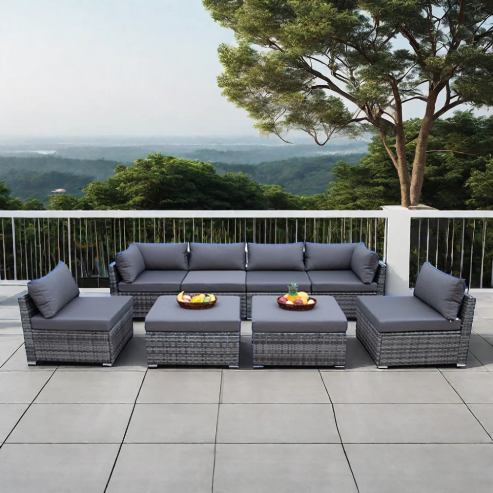 ชุดเฟอร์นิเจอร์โซฟากลางแจ้งทัน - Outdoor Furniture Set With Fire Pit บทวิจารณ์และราคา