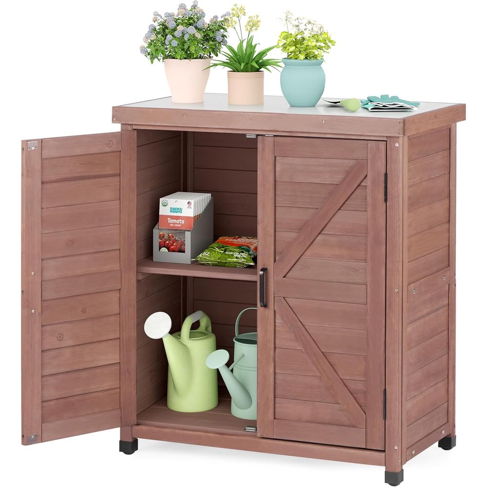 ตู้เก็บของกลางแจ้งและโต๊ะทำงาน - Outdoor Furniture Wooden บทวิจารณ์และราคา