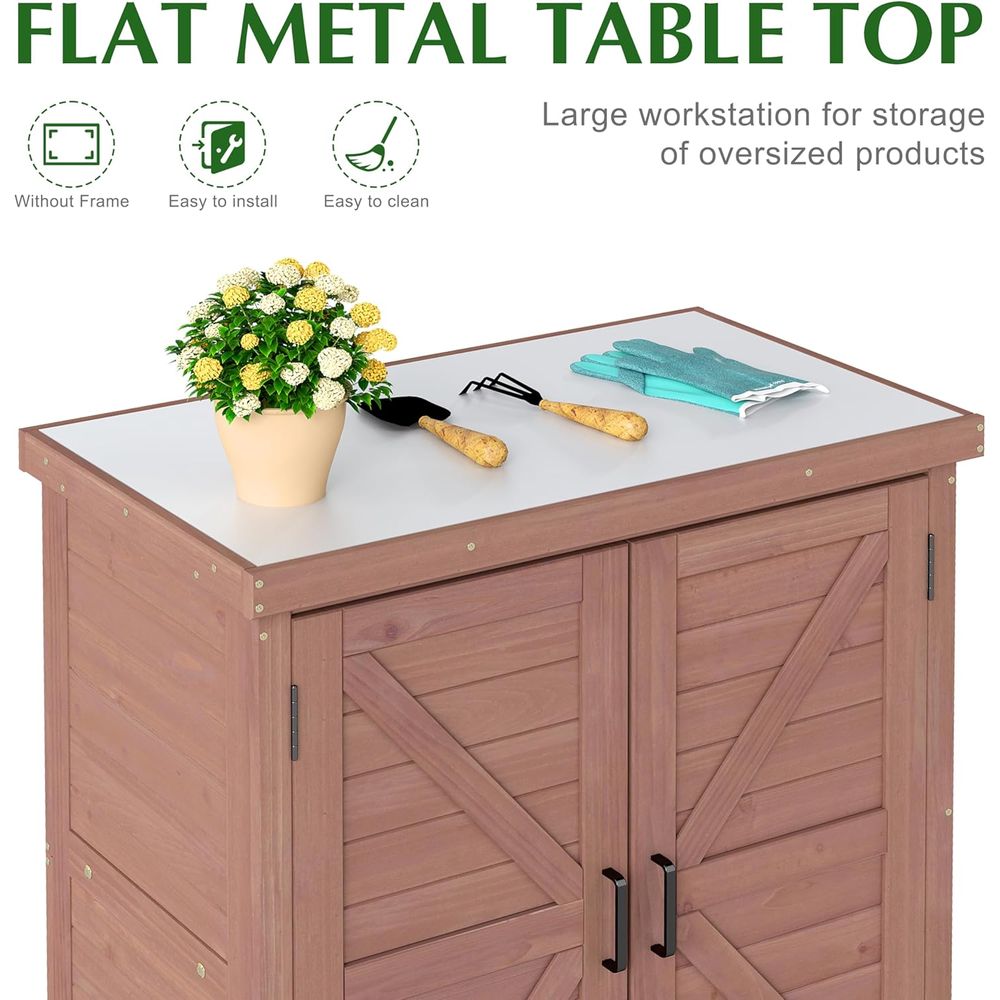 ตู้เก็บของกลางแจ้งและโต๊ะทำงาน - Outdoor Furniture Wooden บทวิจารณ์และราคา