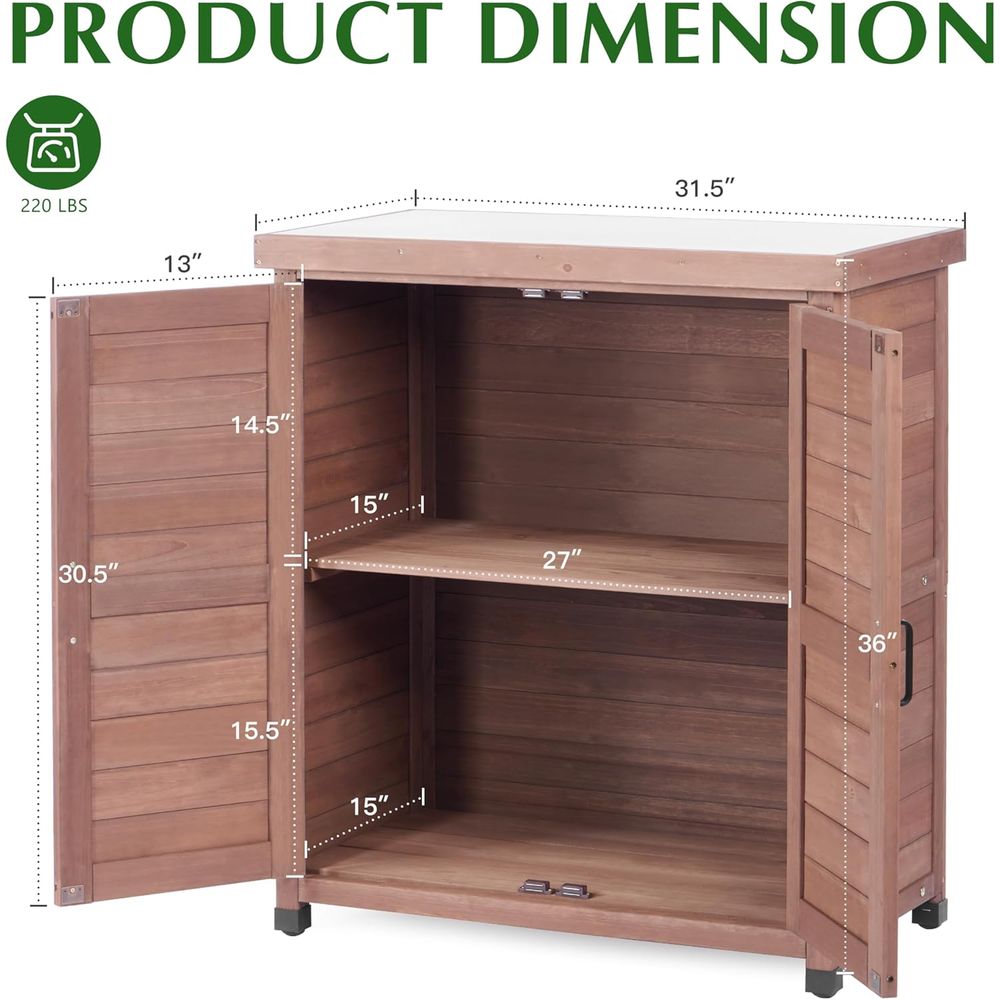 ตู้เก็บของกลางแจ้งและโต๊ะทำงาน - Outdoor Furniture Wooden บทวิจารณ์และราคา