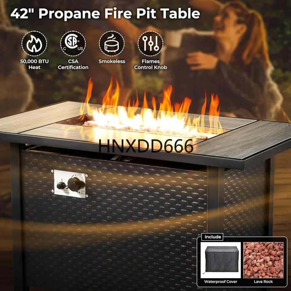 ชุดเฟอร์นิเจอร์ลานกลางแจ้ง 8 ช - Outdoor Furniture Set With Fire Pit บทวิจารณ์และราคา